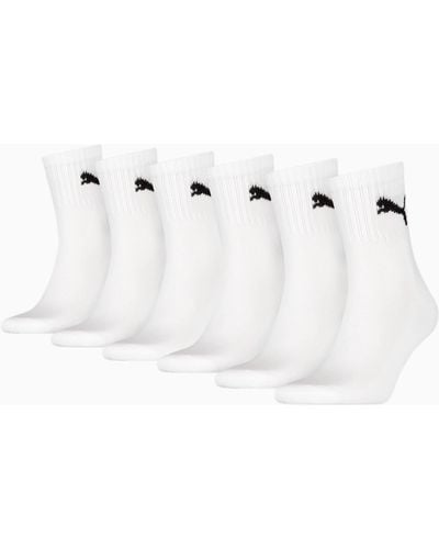 PUMA Short Crew Socks 6 Pack - White