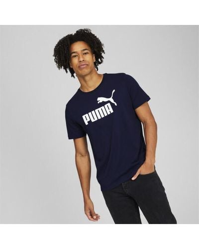 PUMA Essentials Logo T-Shirt - Blue