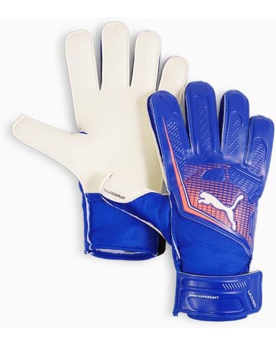 PUMA Ultra Play Rc Goalkeeper Gloves, Lapis Lazuli/Sunset Glow - Blue