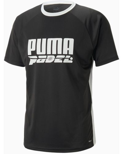 PUMA Teamliga T-shirt Met Padellogo - Zwart