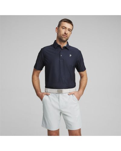 PUMA X PALM TREE CREW Golf-Poloshirt - Blau