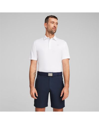 PUMA Pure Solid Golf-Poloshirt - Weiß