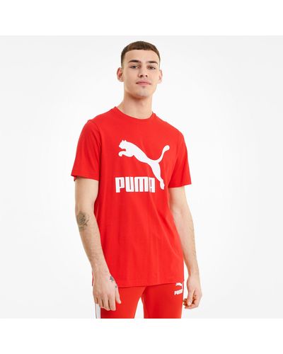 PUMA Classics Logo T-Shirt - Rot