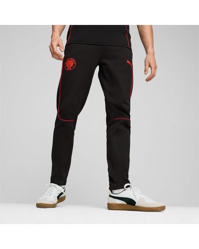 PUMA Pantalones Fc St. Pauli Casuals Para Hombre, Rojo/Negro