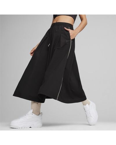 PUMA Infuse Plissé-midirok Voor - Zwart