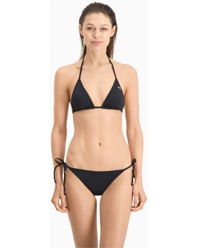 PUMA Swim Triangle Bikinitopje Voor - Zwart