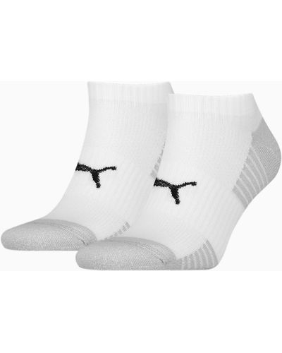 PUMA 6 Paar gepolsterte Sneaker Socken & / unsichtbare Sportsocken - Weiß