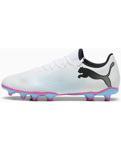 PUMA Future 7 Play Fg/Ag Soccer Shoes - Blanc