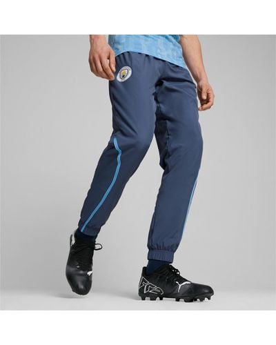 PUMA Manchester City Pre-match Woven Trousers - Blue