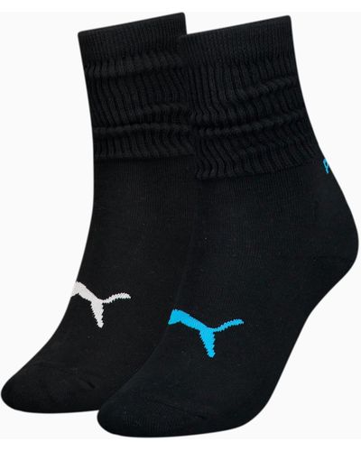 PUMA Slouch Crew Socken 2er-Pack - Schwarz