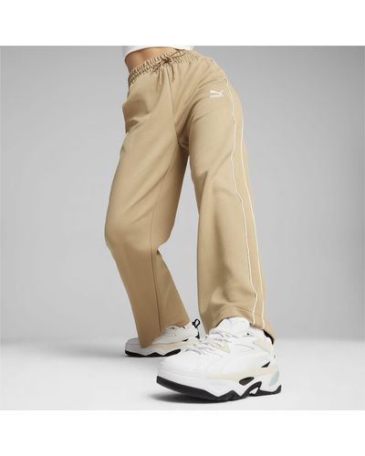 PUMA T7 High Waist Trousers - Natural