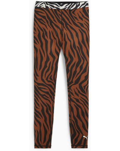 PUMA Legging De Training À Taille Haute Animal Remix - Marron