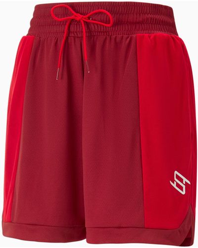 PUMA STEWIE x RUBY Basketball Shorts Frauen - Rot