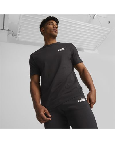 PUMA T-Shirt con piccolo logo Essentials - Nero