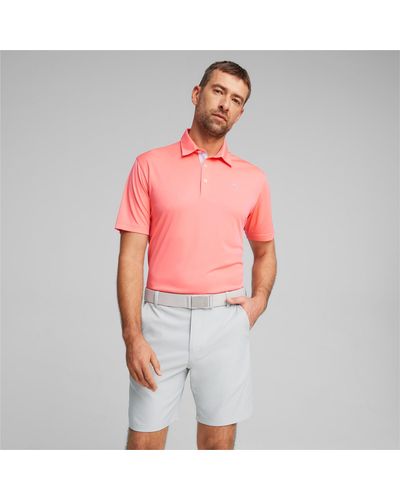 PUMA Pure Solid Golf Polo Shirt - Pink