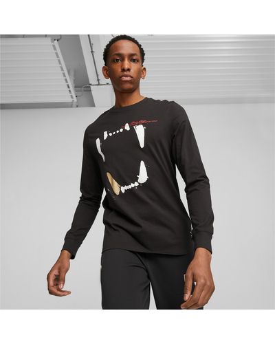 PUMA Franchise Basketball Long Sleeve T-shirt - Black