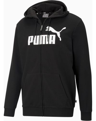 PUMA Essentials Big Logo Full-zip Hoodie - Zwart