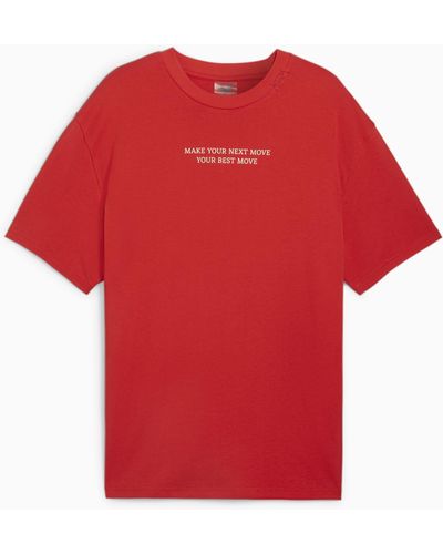 PUMA 1-800-buckets Basketball T-shirt - Red