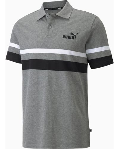PUMA Polo Essentials Stripe - Gris