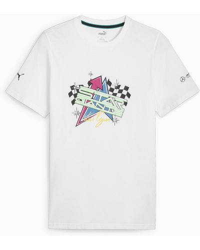PUMA Mercedes-amg Petronas Motorsport F1 Garage Crew Las Vegas T-shirt - White