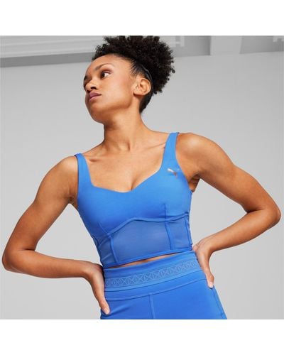 PUMA Tank top a corsetto x PAMELA REIF - Blu