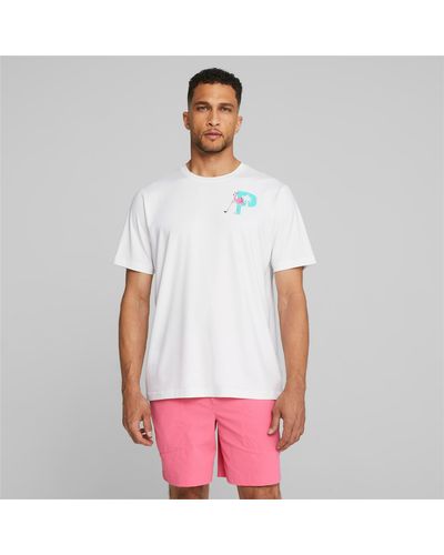 PUMA Camiseta Gráfica s Palm Tree Crew - Blanco
