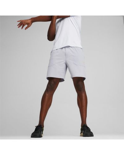 PUMA M Concept 8" Training Woven Shorts - Grey