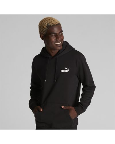 PUMA Essentials Small Logo Hoodie Hooded Top Cotton - Black