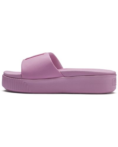 PUMA Platform Slide Sandals - Purple