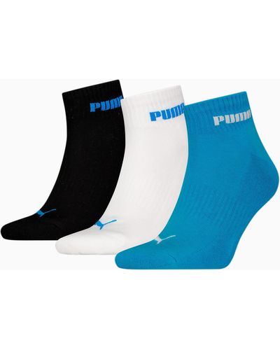 PUMA Quarter-Socken 3er-Pack - Blau