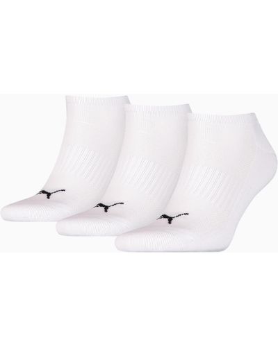 PUMA Calzini imbottiti Unisex Sneaker Trainer confezione da 3 - Bianco