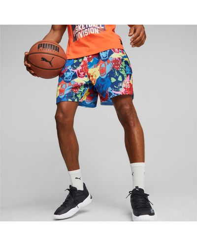PUMA Shorts da basket Franchise da - Blu