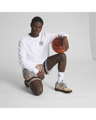 PUMA X DEXTER'S LABORATORY Basketball-Longsleeve - Weiß