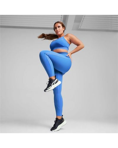 PUMA Legging De Fitness En Mesh X Pamela Reif - Bleu