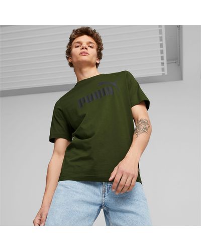 PUMA T-Shirt con logo Essentials - Verde