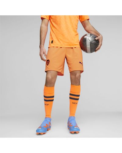 PUMA Shorts De Fútbol Vcf Para Hombre - Naranja