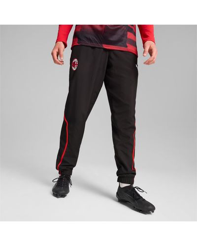 PUMA Ac Milan Pre-match Woven Trousers - Black