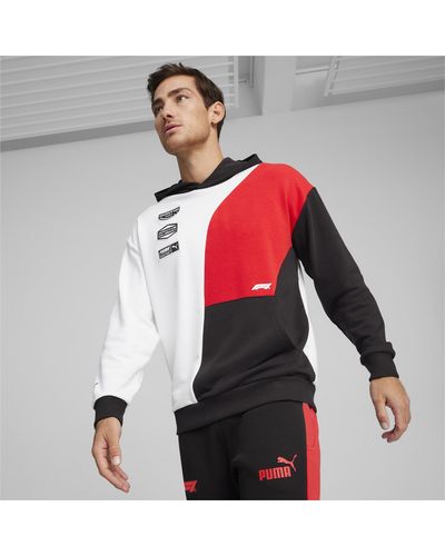 PUMA Hoodie À Imprimé Colorblock F1® - Rouge