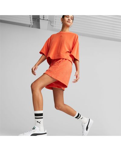PUMA Classics Frottee-Shorts - Orange