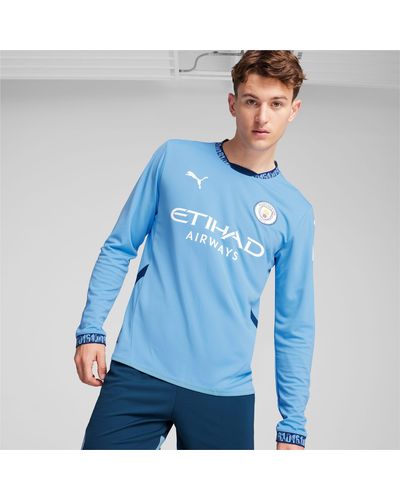 PUMA Manchester City 24/25 Home Long Sleeve Jersey - Blue