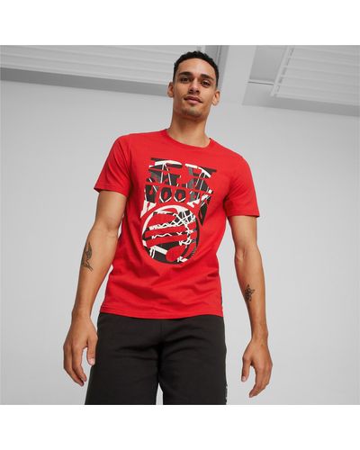 PUMA Camiseta de Baloncesto The Hooper - Rojo