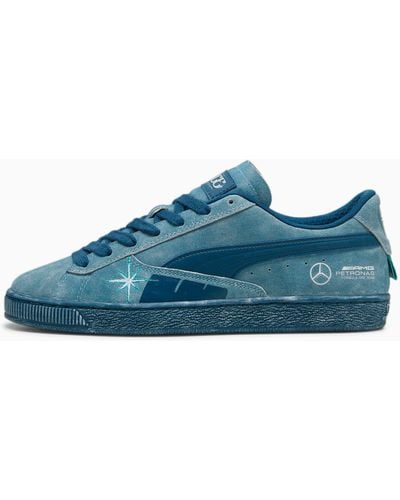 PUMA Mercedes-AMG Petronas Suede T Sneakers Schuhe - Blau