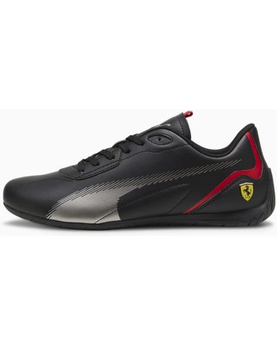 PUMA Chaussures de Sport Automobiles Neo Cat 2.0 Scuderia Ferrari 46 Black Aged Silver Gray - Noir