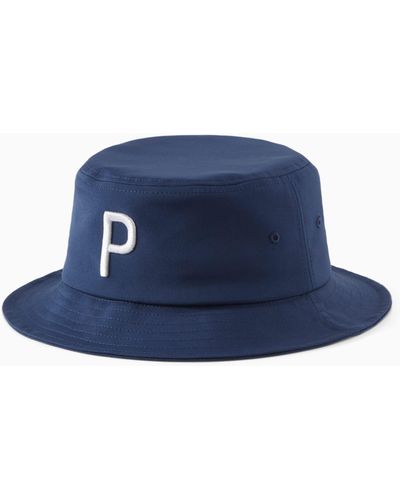 PUMA P Bucket Hat Men - Blue