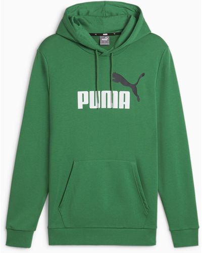 PUMA Essentials+ Two-Tone Big Logo Hoodie - Grün