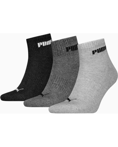 PUMA Quarter-Socken 3er-Pack - Schwarz
