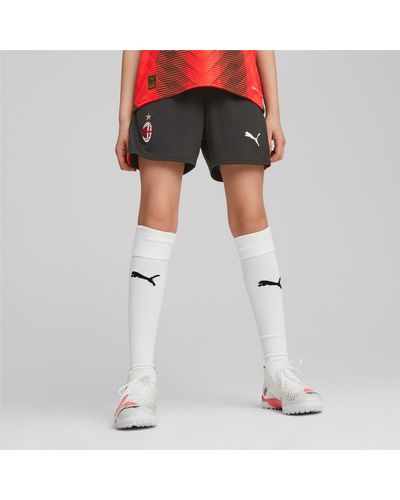 PUMA Shorts de Fútbol Juvenil AC Milan - Negro