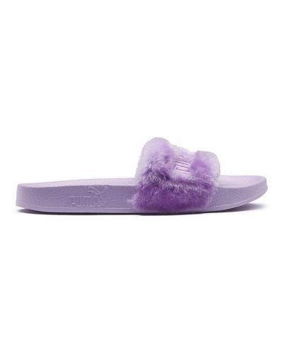 PUMA Fenty Fur Women's Slide Sandals - Purple