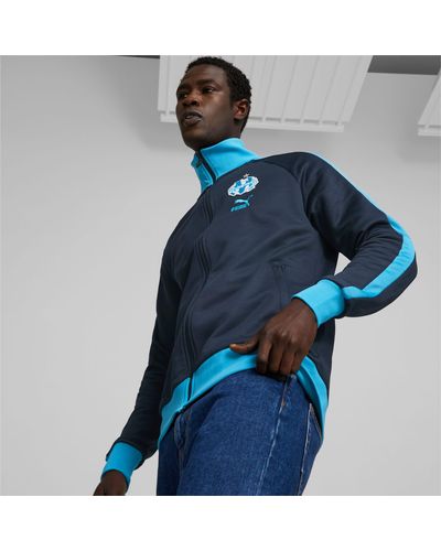 PUMA Track jacket Olympique de Marseille ftblHeritage T7 da - Blu
