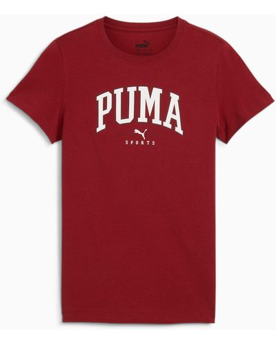 PUMA SQUAD T-Shirt Teenager Kinder - Rot